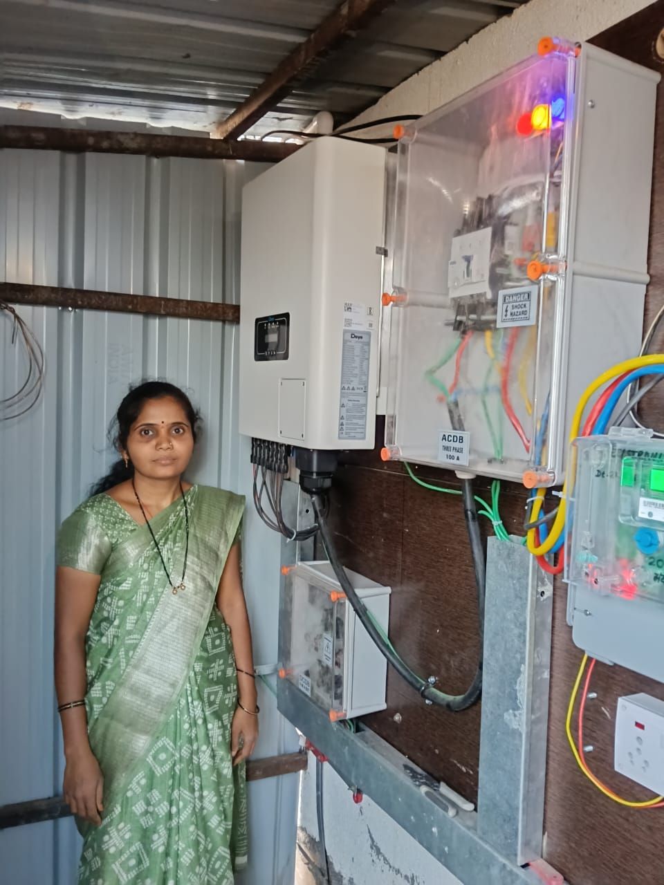 System handover — inverter & AC distribution box