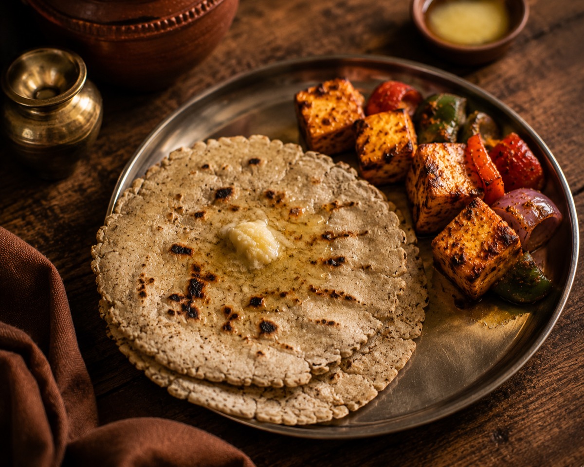 Jowar Bhakri + Paneer Tikka